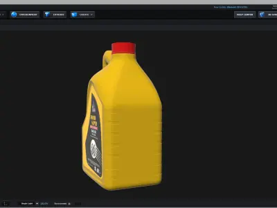 E3D - Mobil 1 Super 2000 X1 10W40 Engine Oil 3D model
