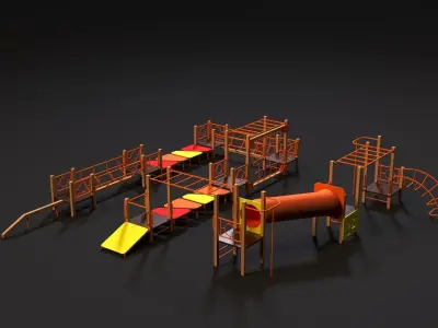 Sports complex 29 3D model