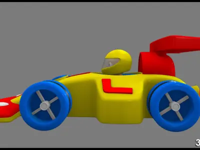 3D Model toy vehicle toy  race racing racer racecar racingcar  3D model