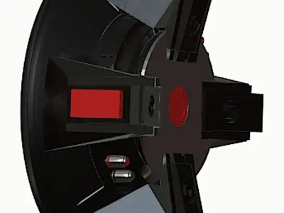 Boss Audio Phantom Car Subwoofer Free low-poly 3D model