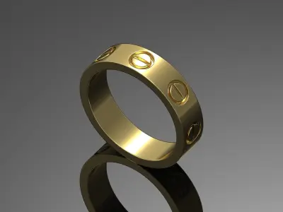 wedding rings 3D print model get