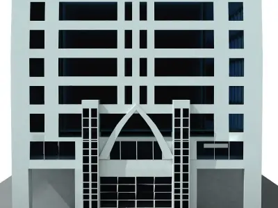 Dubai Arch Tower 3D model