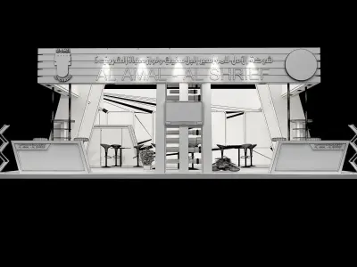 Booth Exhibition Stand a392  3D model