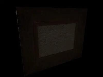 Harbor Oil Painting 3D model