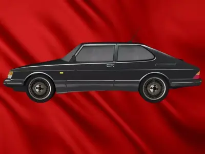 SAAB 900 Low-poly 3D model