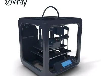 D Printer Model Pack with High Detail and PBR Textures Low-poly 3D model