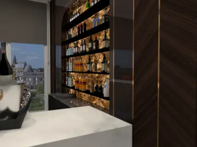 4 Bar Counters  3D model