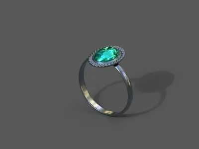 High-Quality 3D Ring Model Low-poly 3D model order