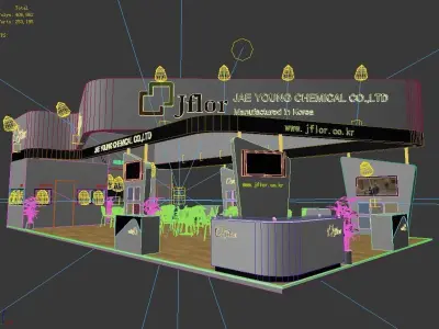 Booth - Area - 15X8-3DMAX2009-03 3D model