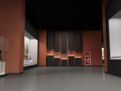museum Low-poly 3D model