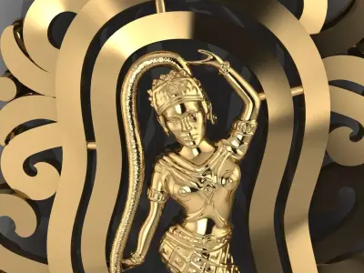 Neang Romsaiysok Khmer Girl Pendant 3D print model