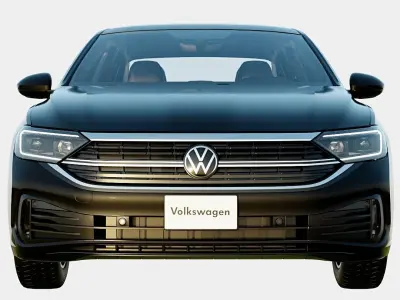 Volkswagen Jetta 2024 SE Spec Low-poly 3D model