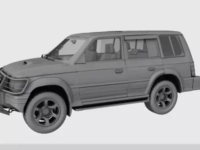 Pajero car 3d model 3D model
