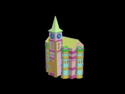 Medieval House 67 3D print model 3D model