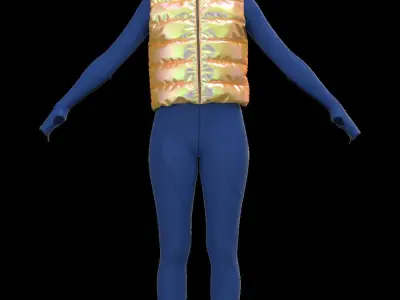 Women sportswear package 8 3D model