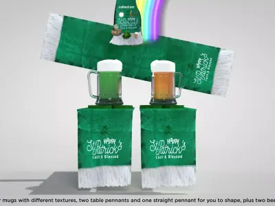 St Patrick Table Decoration 3D Model 3D model