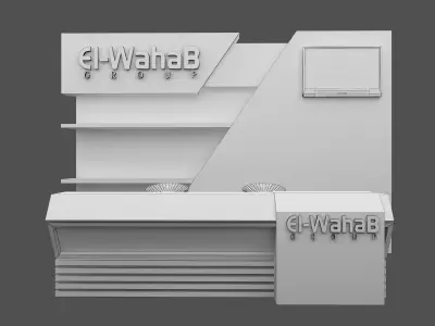 Booth Exhibition Stand a468b 3D model