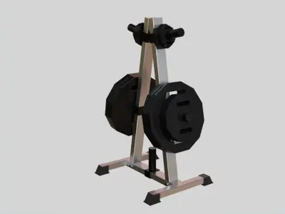 Weight holder - Gym Equipment Low-poly 3D model