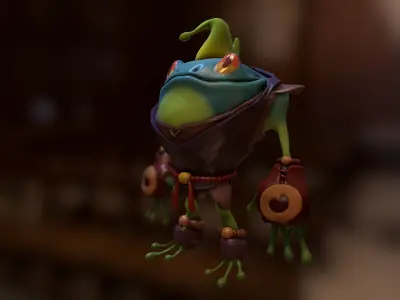 Frogs fantastik 3D model