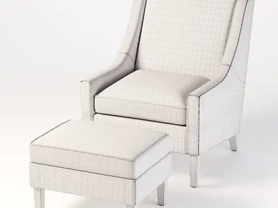 The Chrystie Chair Low-poly 3D model