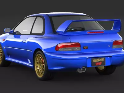Subaru Impreza 22b STI 3D model