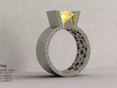 luxury ring 3D print model buy