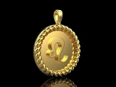 Zodiac sign Leo model 854 3D print model