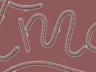 Neon Set 10 3D model