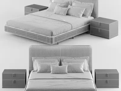 Laskasas ANNY Bed 3D model