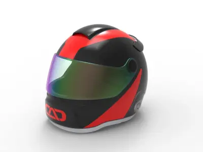 Helmet Bike 3D model