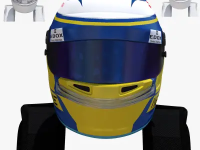 Ericsson helmet 2017 Low-poly 3D model