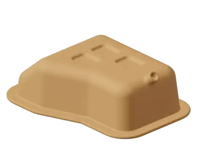 Plastic Automotive Oil Pan Toy 3D model