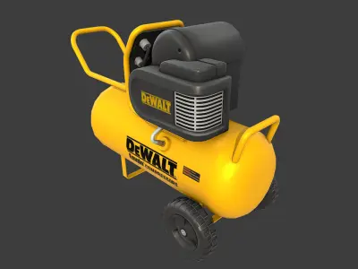 Air Compressor Low-poly 3D model