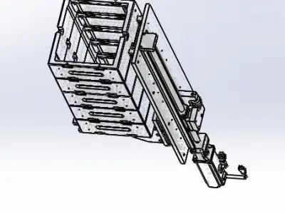 Stacking mechanism-loading  mechanism 3D model
