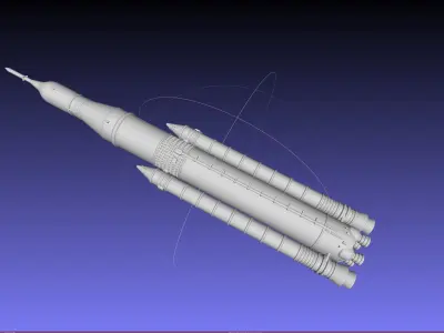 NASA SLS Block 1 Printable Rocket Model 3D print model