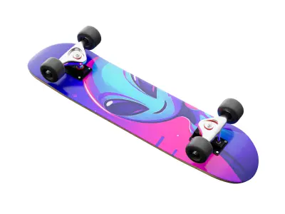 Skateboard 08 3D model
