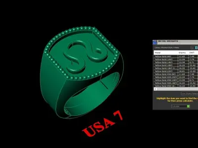 Leo Ring Version 2 For Print STL 3D print model