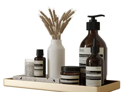 Decorative bathroom set 9 3D model