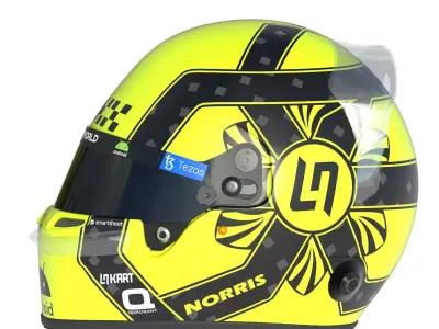 F1 McLaren Helmets 2023 3D model