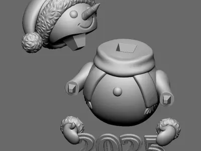Christmas Snowman 2025 3D print model