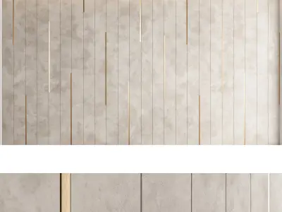 Decorative wall panel set 47 3D model