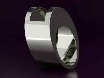 free form ring N63 Free 3D print model