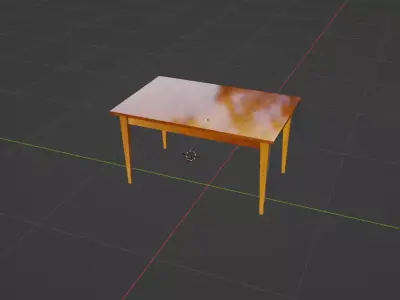ussr table Free low-poly 3D model
