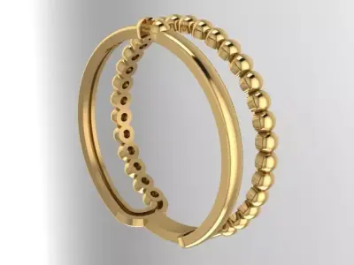 Ring with tiffany louis vuitton chanel love Gorgon 3D print model