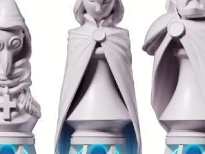 ONLY MEDIEVAL QUEEN CHESS PIECE Free 3D print model