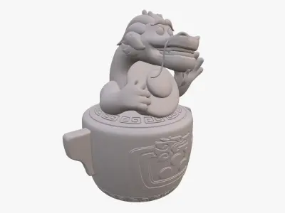 Wish Dragon Long for 3D printing 3D print model