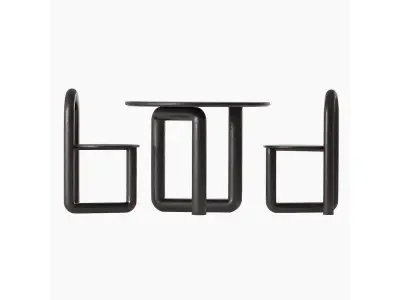 Mono Table and Mono Chair by Objects and Ideas 3D model