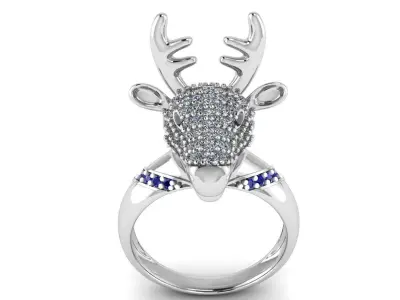 deer ring 3D print model