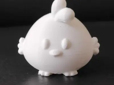 Round Bird 3D print model