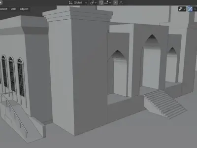 Mosque Model Free 3D model